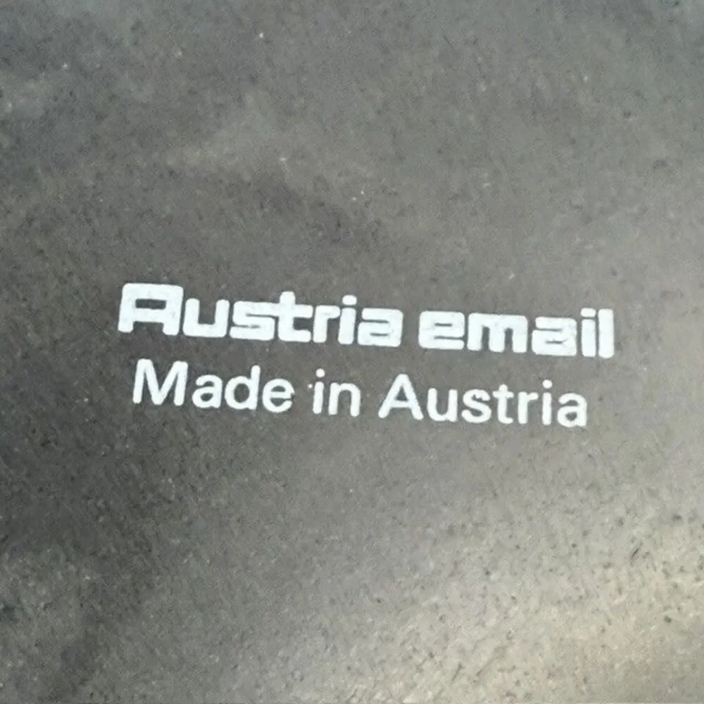 Austria Email Universal 8” Saucepan Enamel Blue & Green ST-18 Vintage NEW